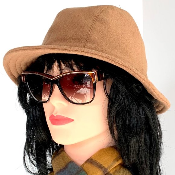 _ BR Banana Republic made in Italy like new 74% recycled wool bucket hat - Picture 2 of 7